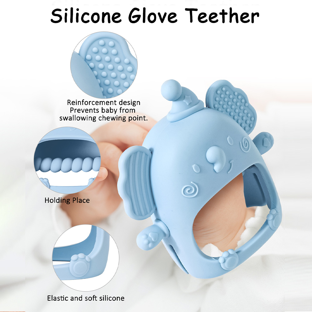 Teething Mitten Baby - TYRY.HU 1 шт., силиконовая детская игрушка,