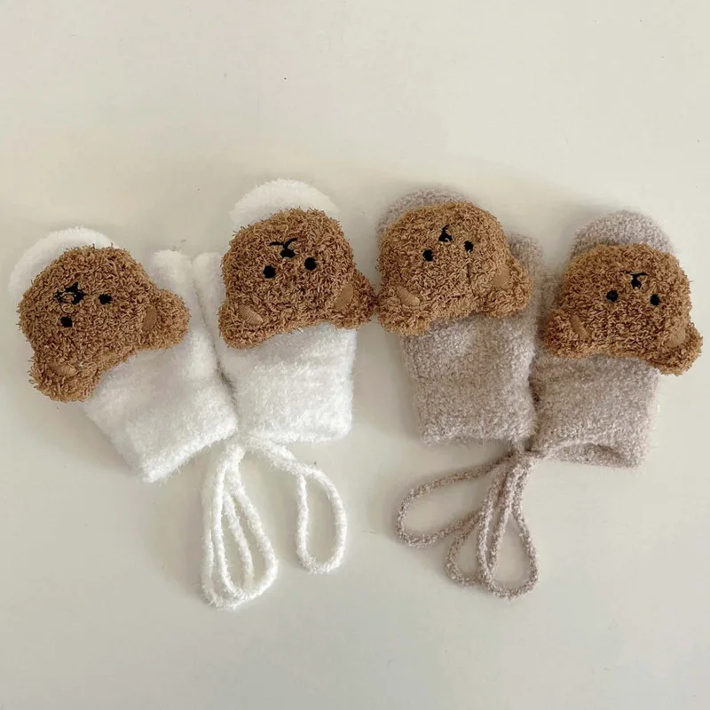 Teething Mitten Baby - Детские варежки с рисунком медведя от