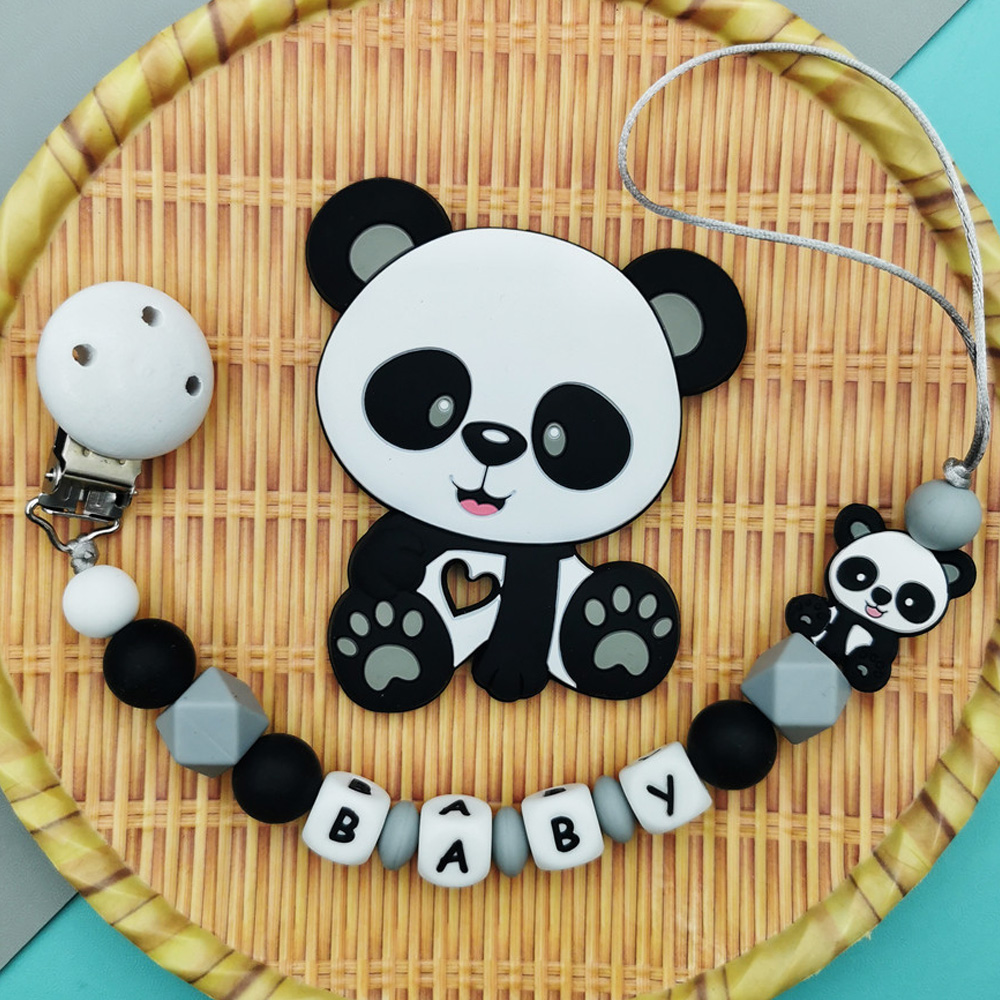 Baby Pacifier Clip - Персонализированные силиконовые цепочки-держатели для пустышек с