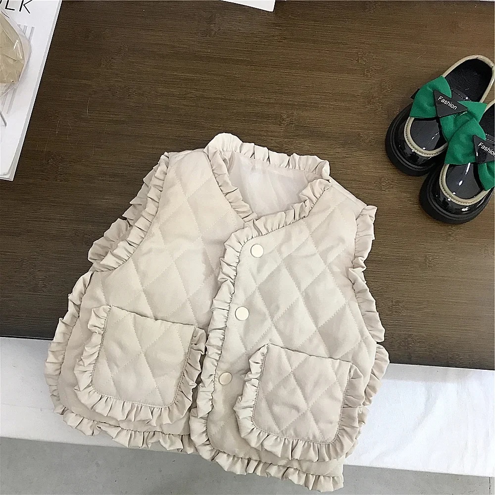 Baby Products Korea - Жилет детский однотонный из хлопка, свободного