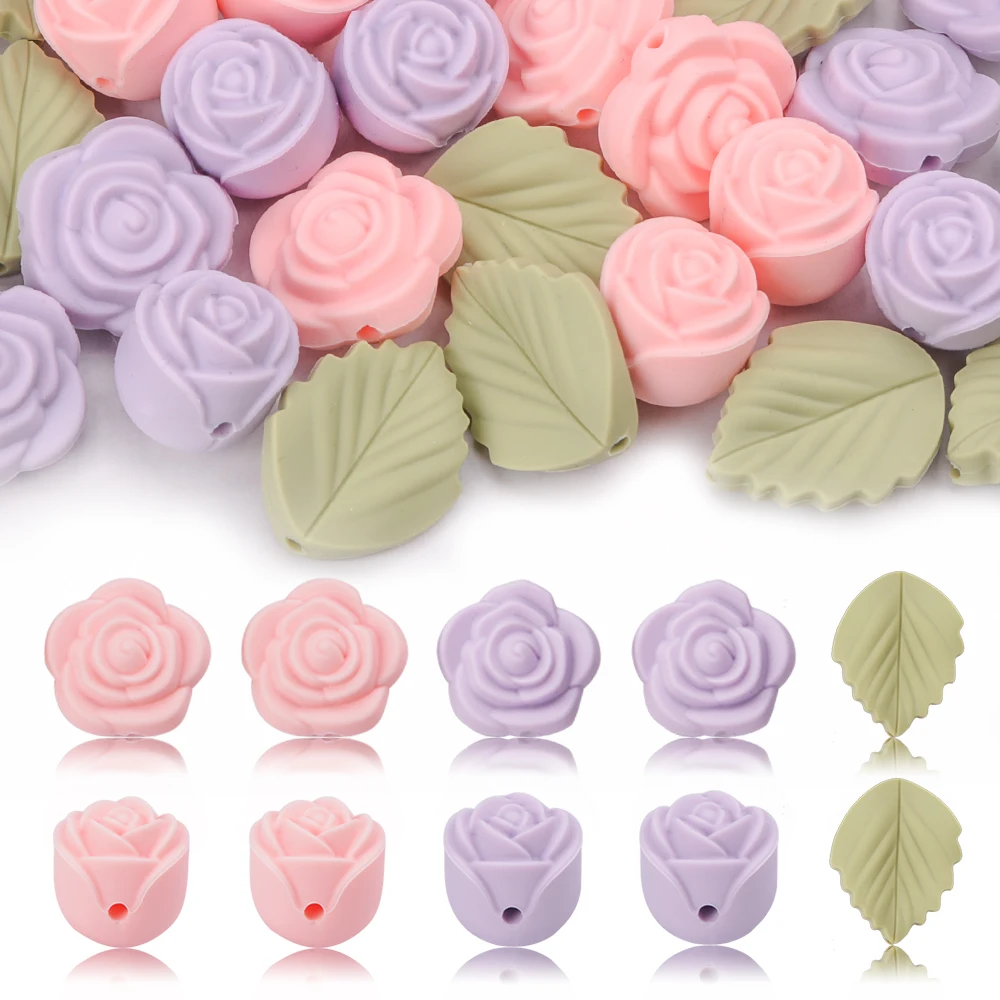 Baby Products List - LOFCA 30 шт. розовые силиконовые бусины