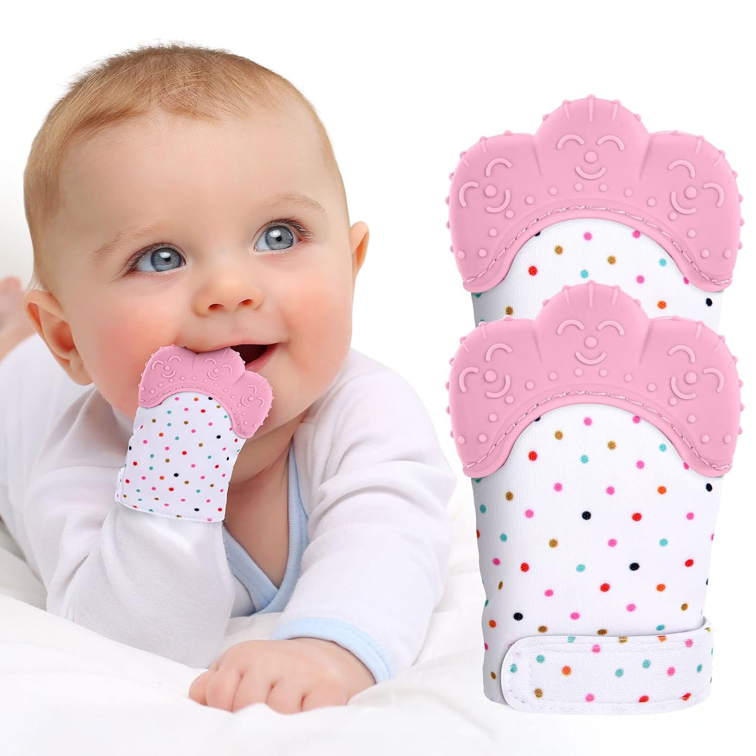 Teething Mitten Baby - Пищевые силиконовые перчатки, Детские брифы, защита