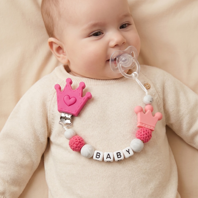 Baby Pacifier Clip - Персонализированный держатель для детской соски с