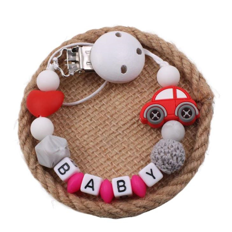 Baby Pacifier Clip - Мультяшные детские зажимы для соски, цепочка,