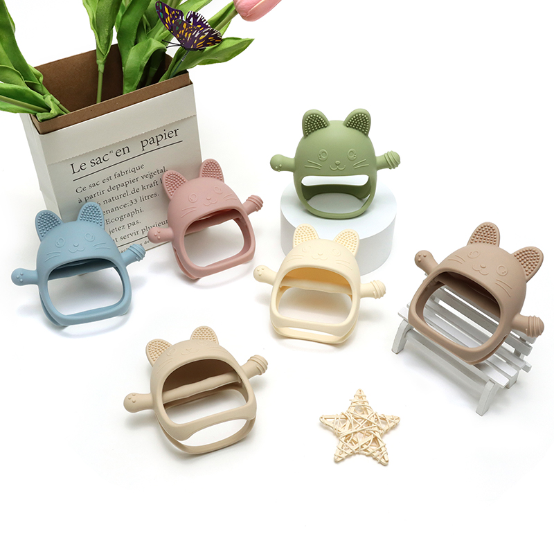 Teething Mitten Baby - Детские Силиконовые бриллиантовые соски, детские игрушки