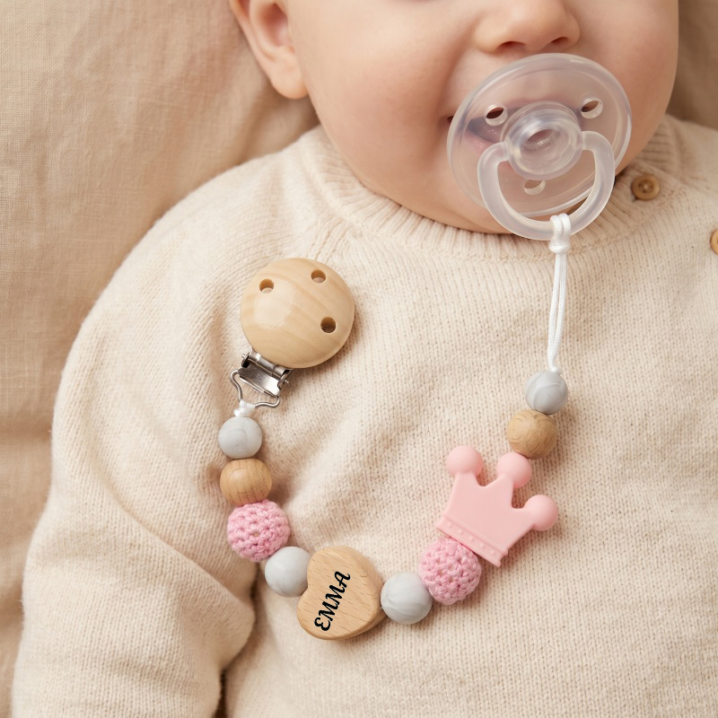 Персонализированный держатель  – обзор и цена Baby Pacifier Clip