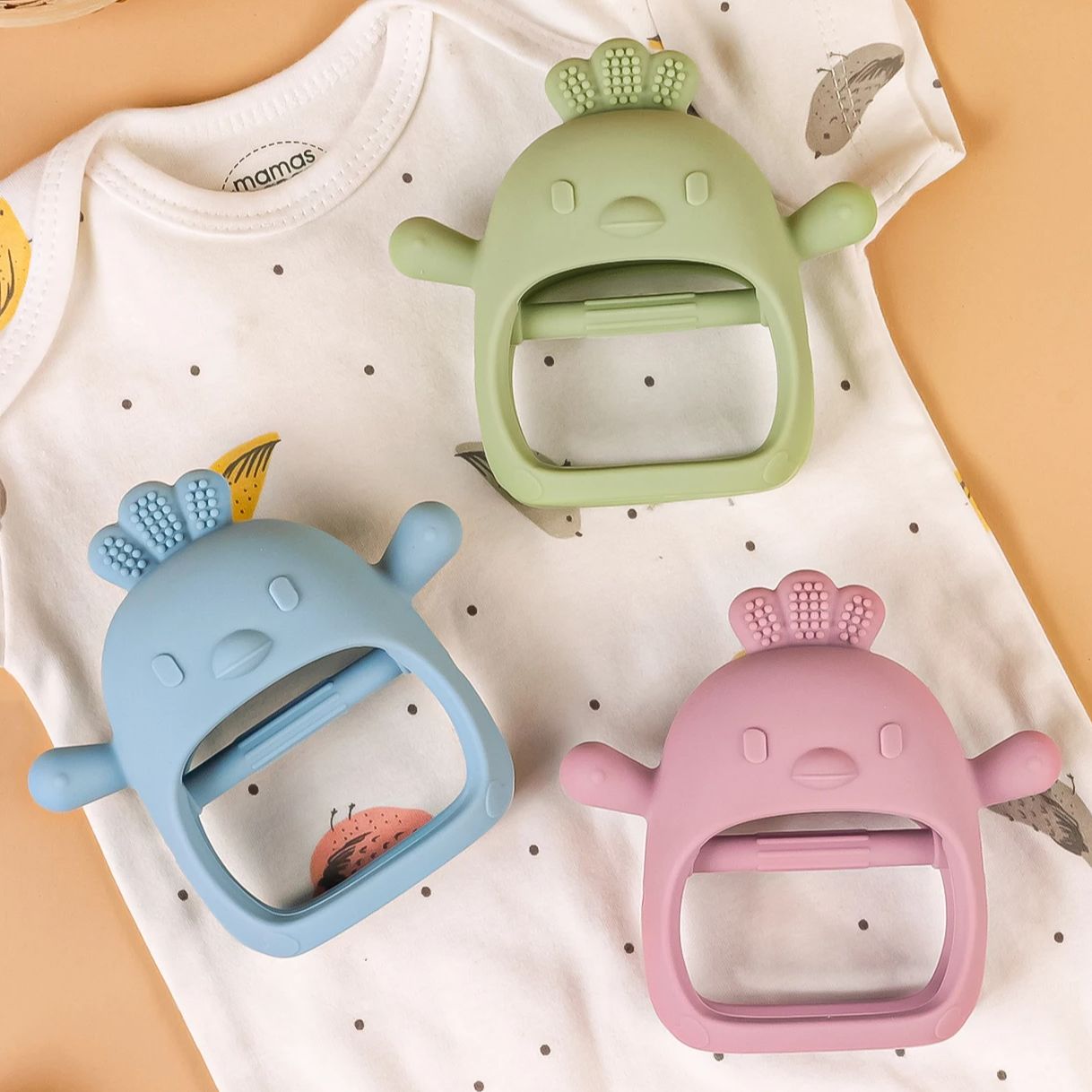 1 шт. Детские силиконовые перч – обзор и цена Teething Mitten Baby