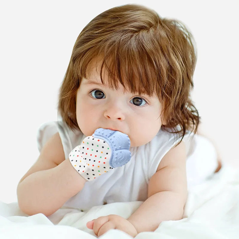 Пищевые силиконовые перчатки,  – обзор и цена Teething Mitten Baby