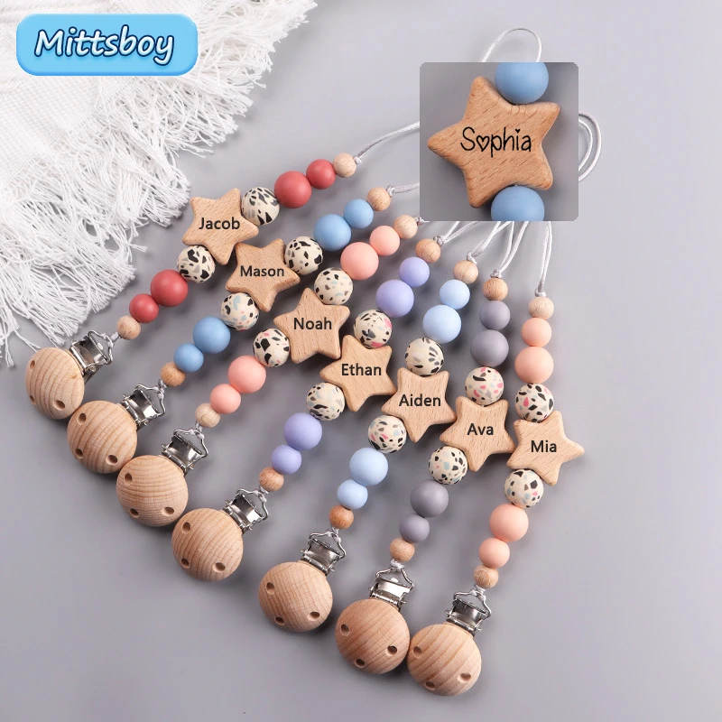 НОВОЕ индивидуальное имя, дере – обзор и цена Baby Pacifier Clip