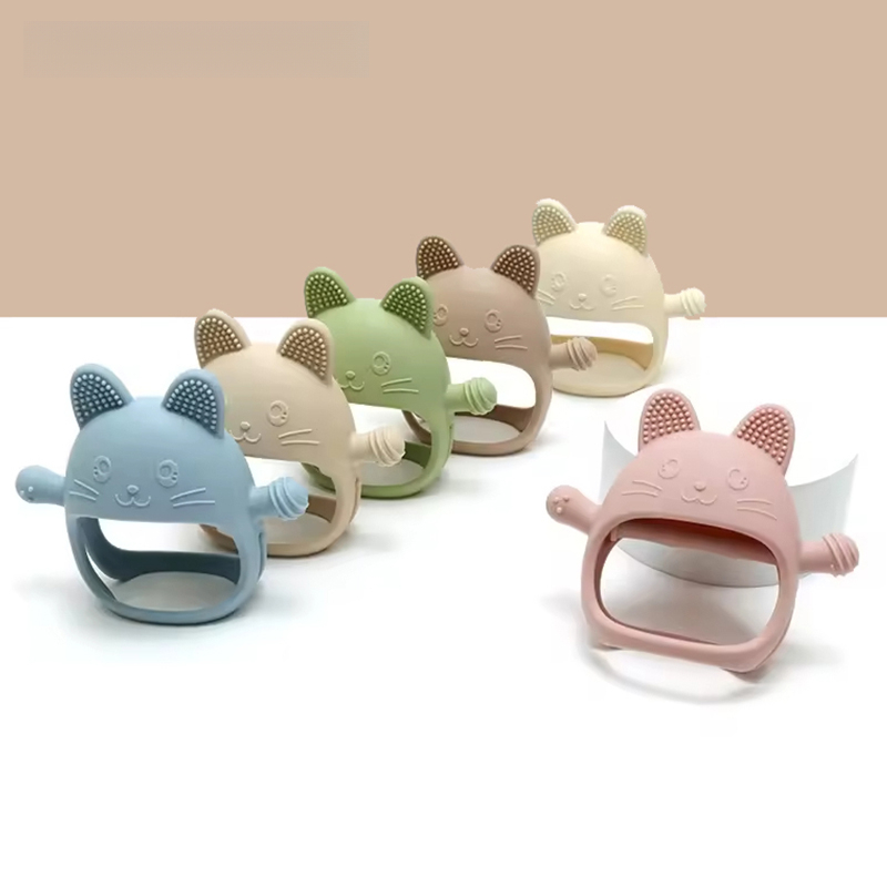 1 шт., детские силиконовые про – обзор и цена Teething Mitten Baby