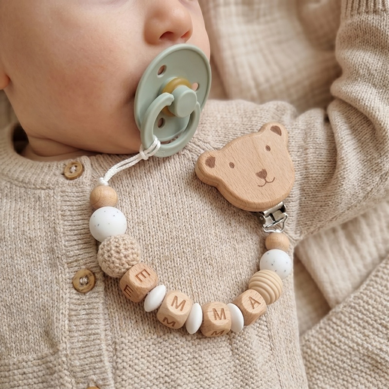 Персонализированный держатель  – обзор и цена Baby Pacifier Clip
