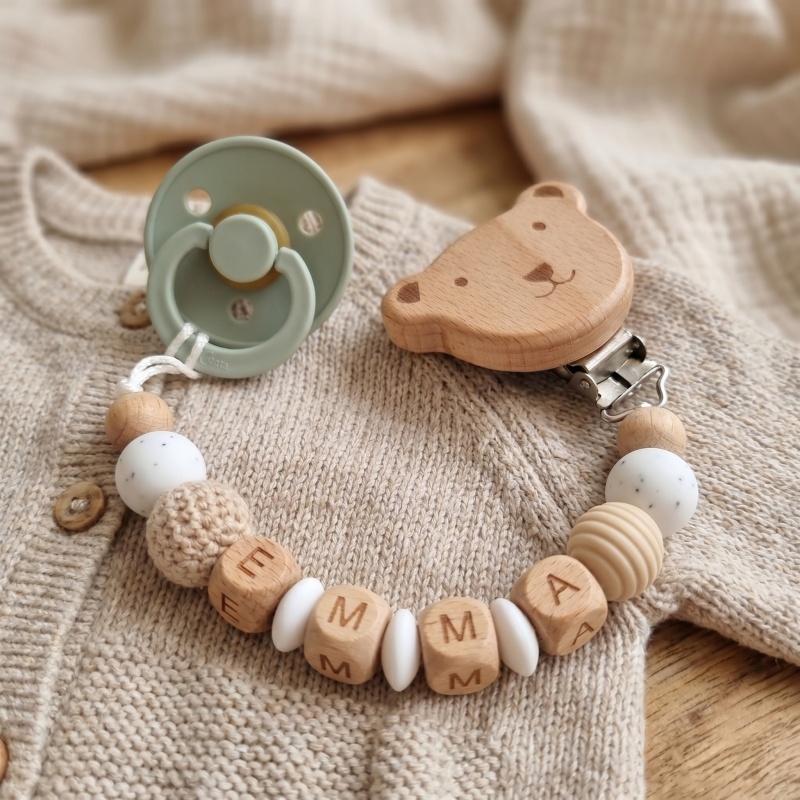 Персонализированный держатель  – обзор и цена Baby Pacifier Clip